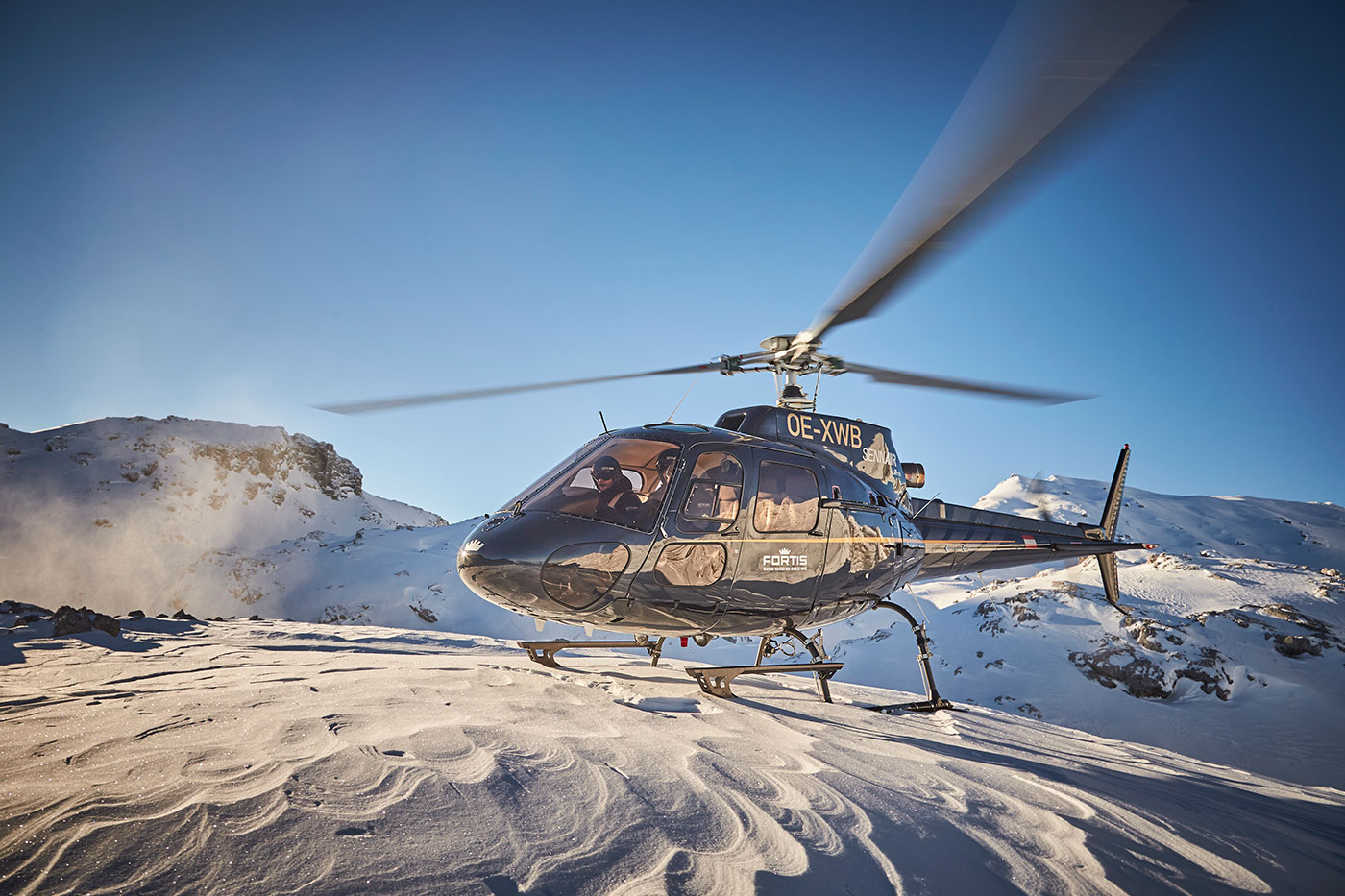 sennair helicopter ski flight