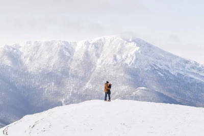 hochzeits antrag alpen